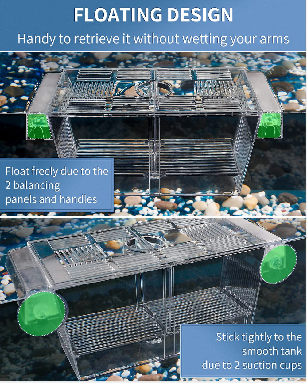Pawfly view-through acrylic allows observation without barriers.