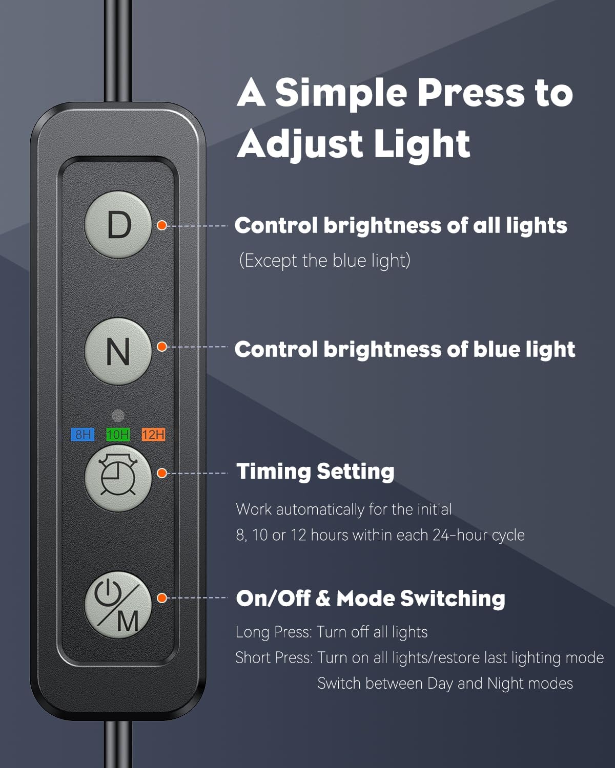 Pawfly six brightness levels enable day-night light variation.