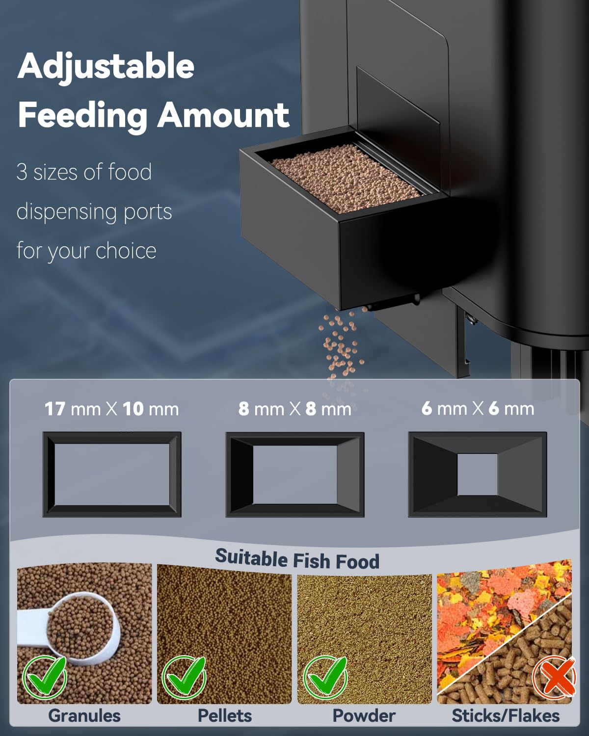 Pawfly moisture-proof port prevents moisture and clogs during feeding