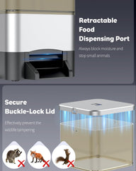 Pawfly outdoor installation demonstrating stable setup on a flat surface.