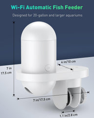 Pawfly feeder with tank lid attachment shows flexible installation options