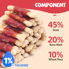 PawFuel omega-rich-duck-treats highlighting coat and skin support.
