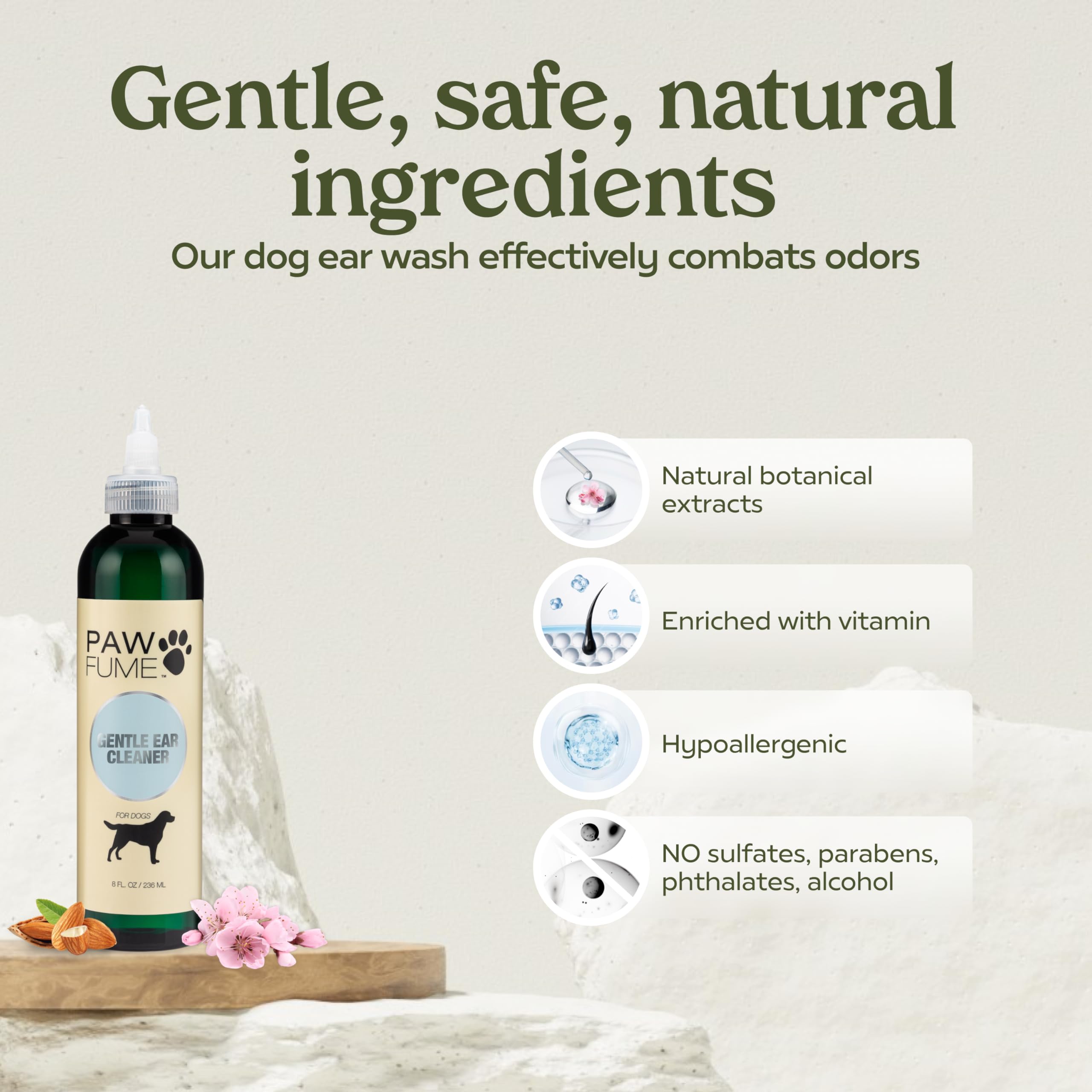 Pawfume dog ear cleaner application steps guide comfortable home care