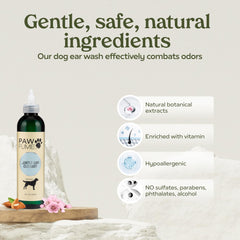 Pawfume dog ear cleaner application steps guide comfortable home care