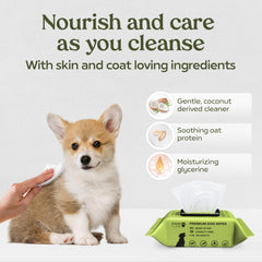 Pawfume tear-stain remover wipe brightening eye-area fur