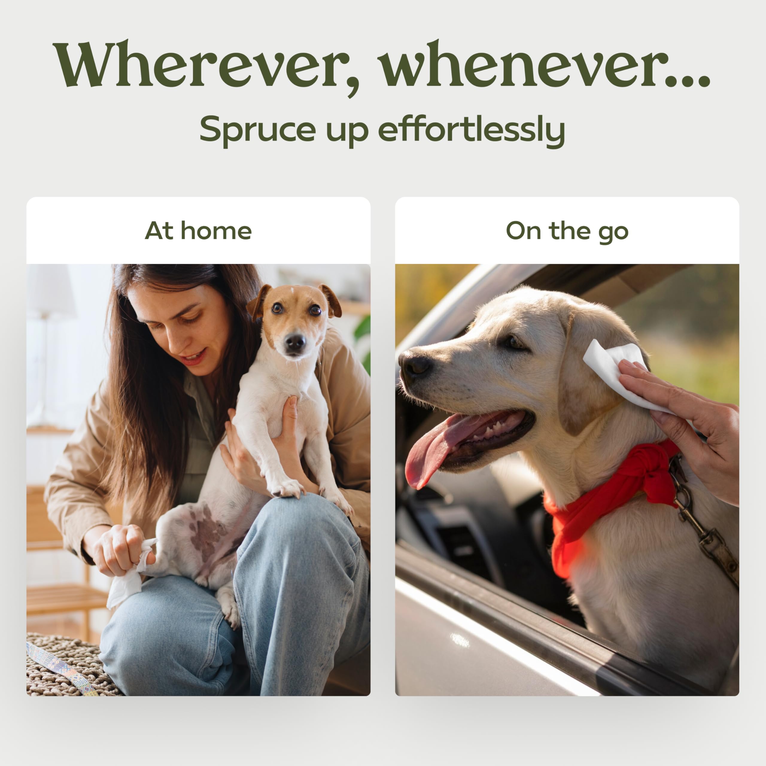 Pawfume paw wipes on-the-go for quick muddy paw refresh