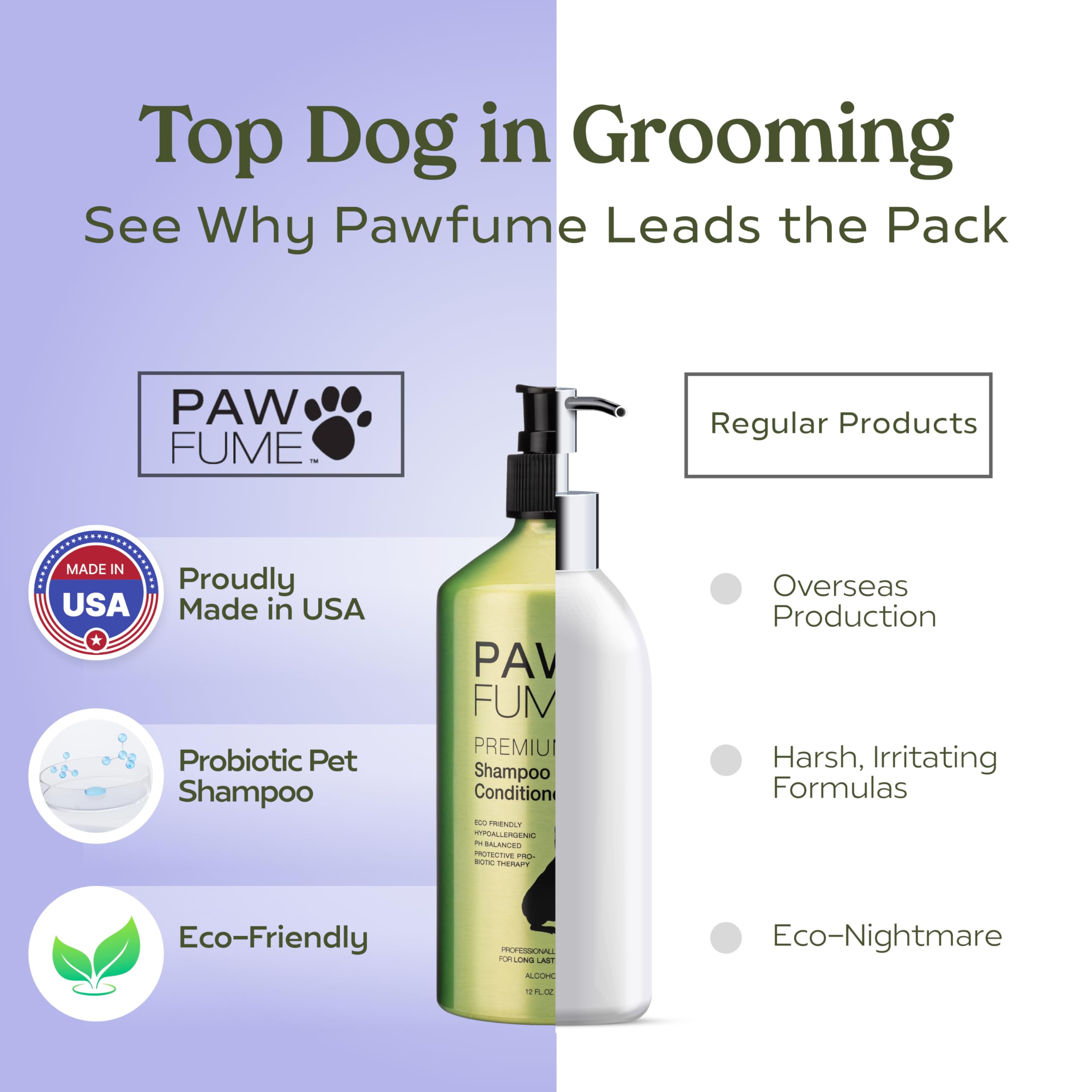 PAWFUME Royal Lavanda desenredo fácil: sesiones de grooming más rápidas.
