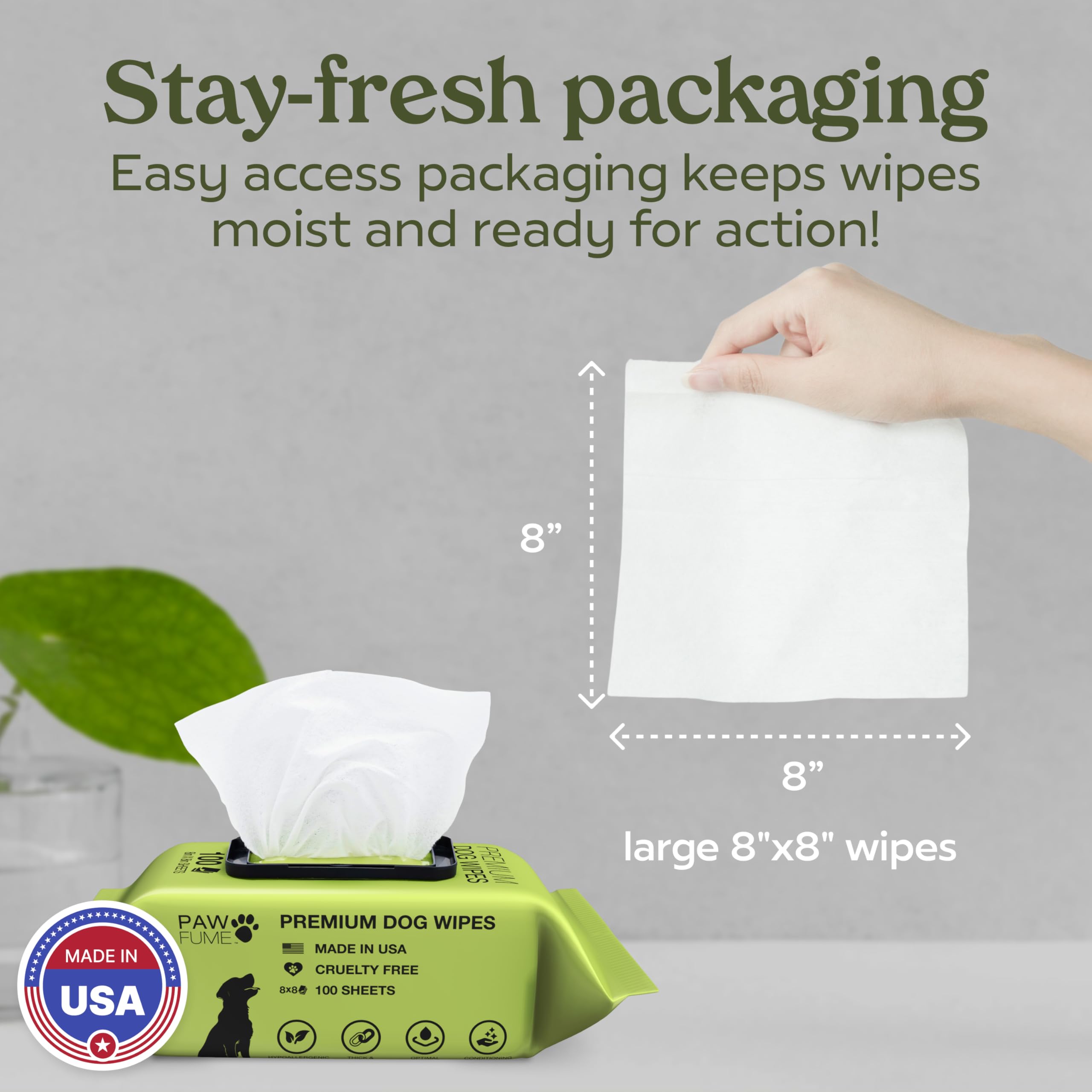 Pawfume tear-stain wipes for pristine coat around eyes