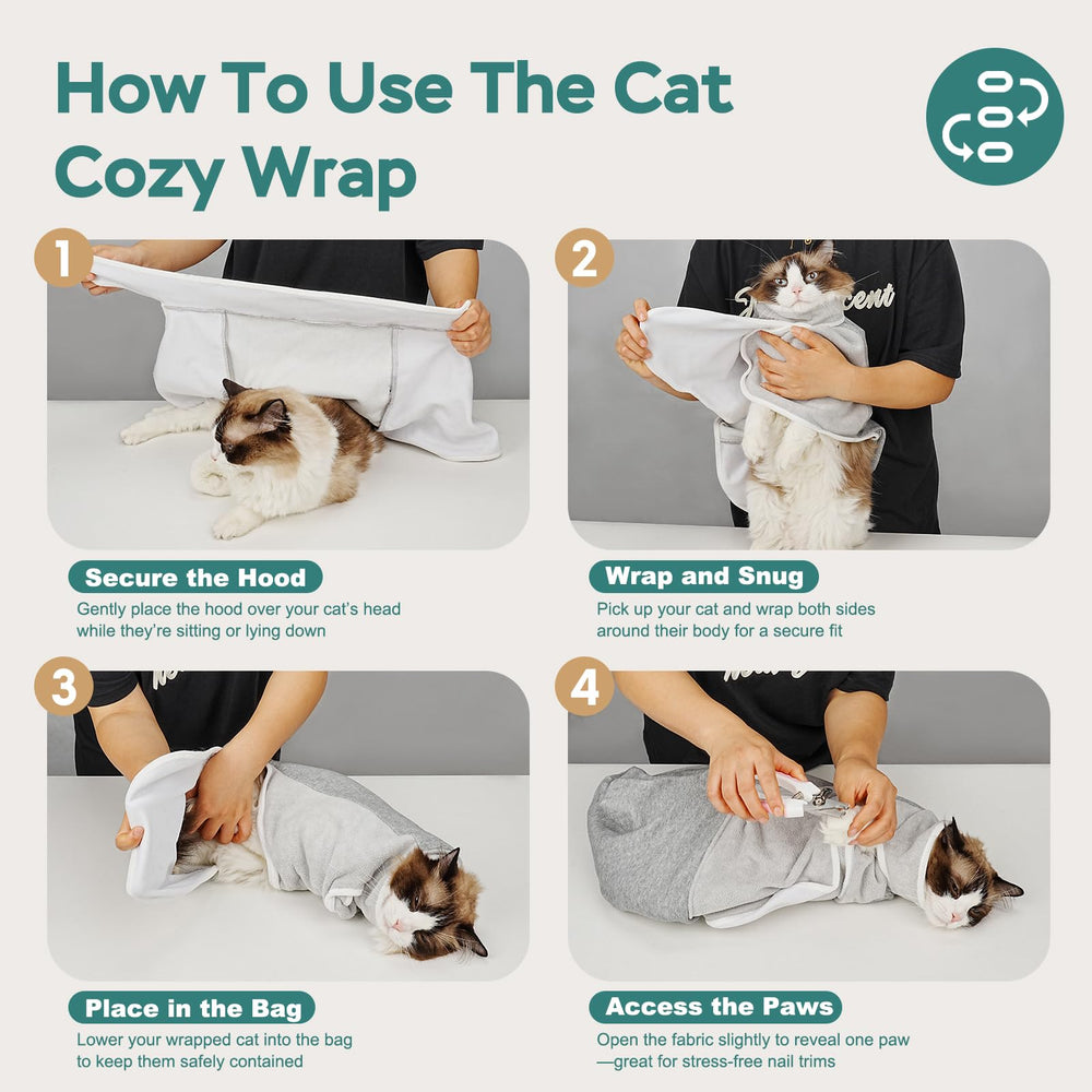 Pawfun self-adhesive wrap grey helps reduce stress during at-home routines