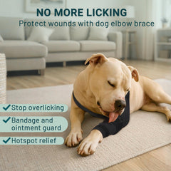 Pawfun elbow brace adjustable straps ensure secure fit without slipping.