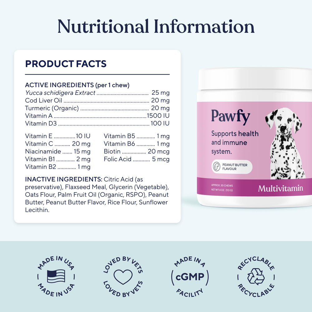Pawfy senior formula promoting joints and mobility in aging dogs