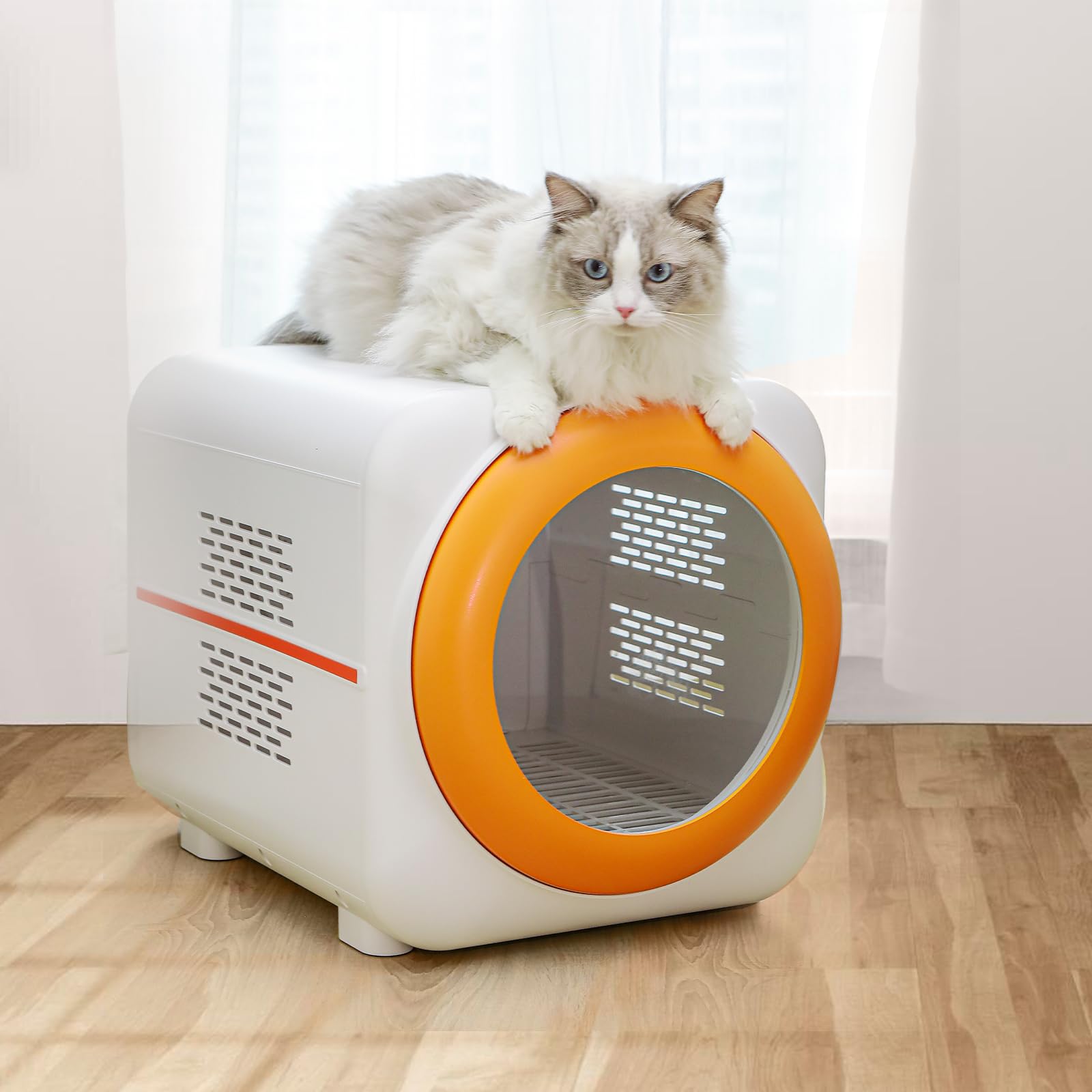 PawGalaxy Pet Dryer Box dimensions and easy-clean design