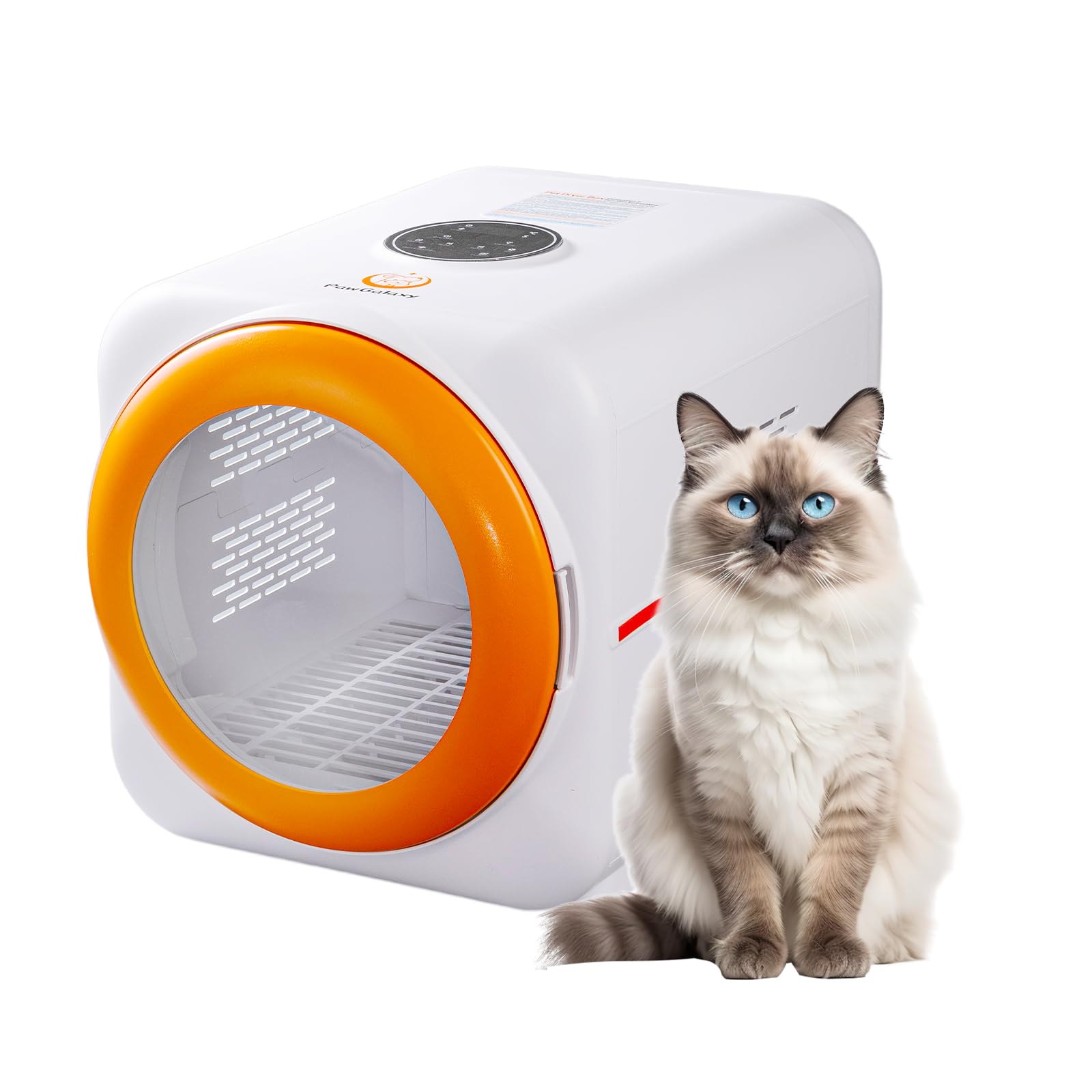 PawGalaxy Pet Dryer Box LED-ions interior highlighting 30M negative ions for smoother fur
