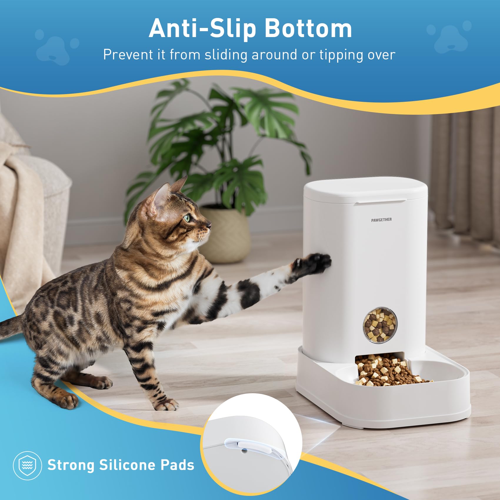 PAWGETHER Gravity Feeder easy disassembly for thorough cleaning