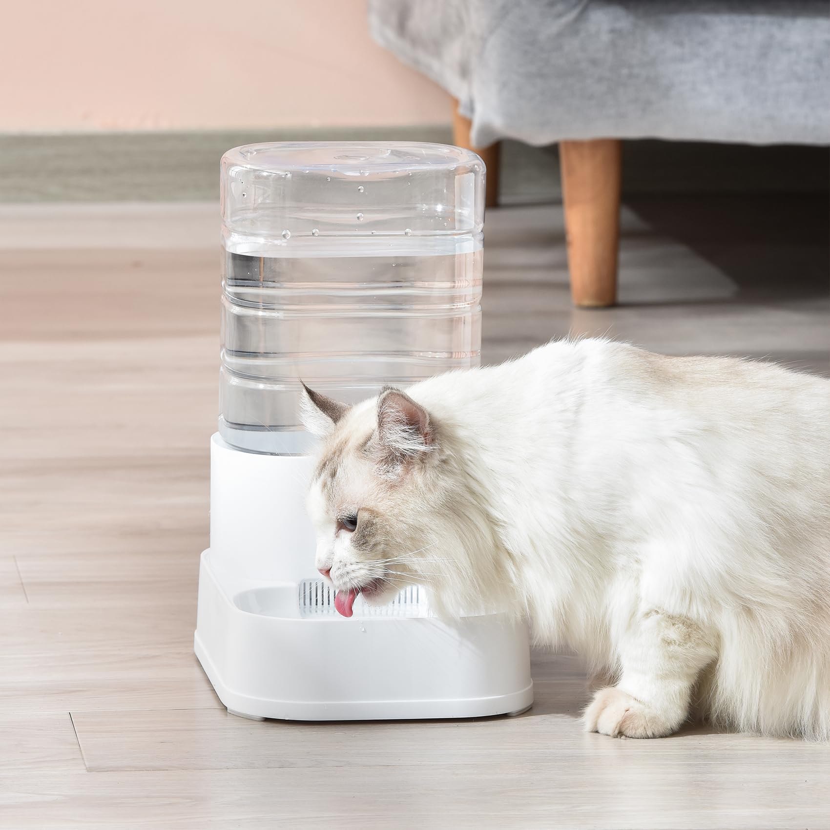PAWGETHER gravity water dispenser indoor-outdoor-ready compact dimensions