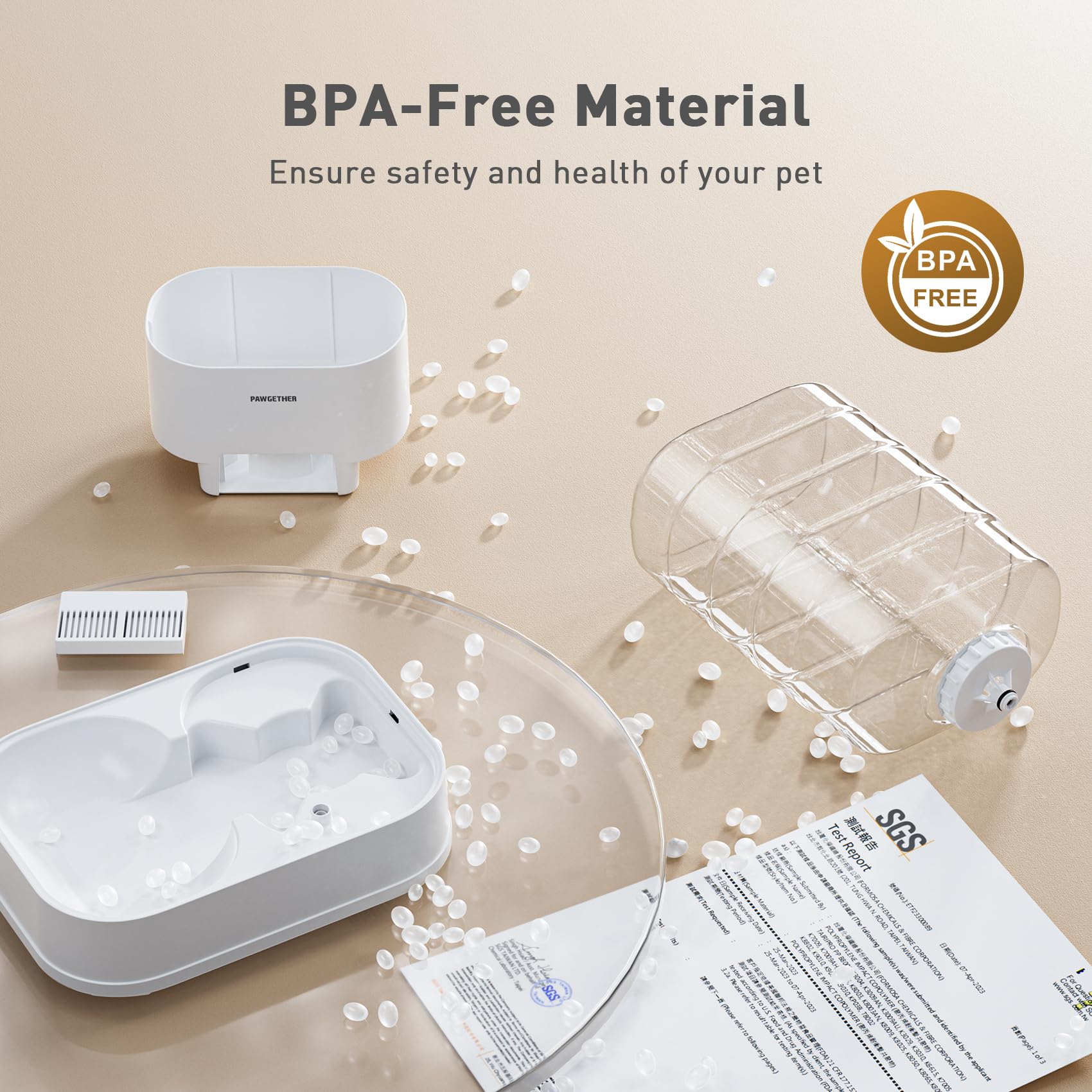 PAWGETHER removable-parts close-up demonstrating easy cleaning and maintenance.