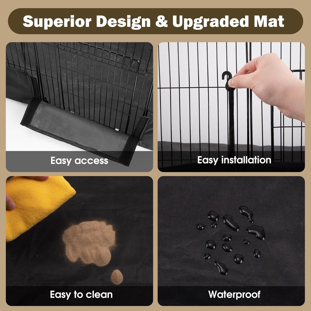 PAWING playpen door access demonstrates easy entry for supervised play.