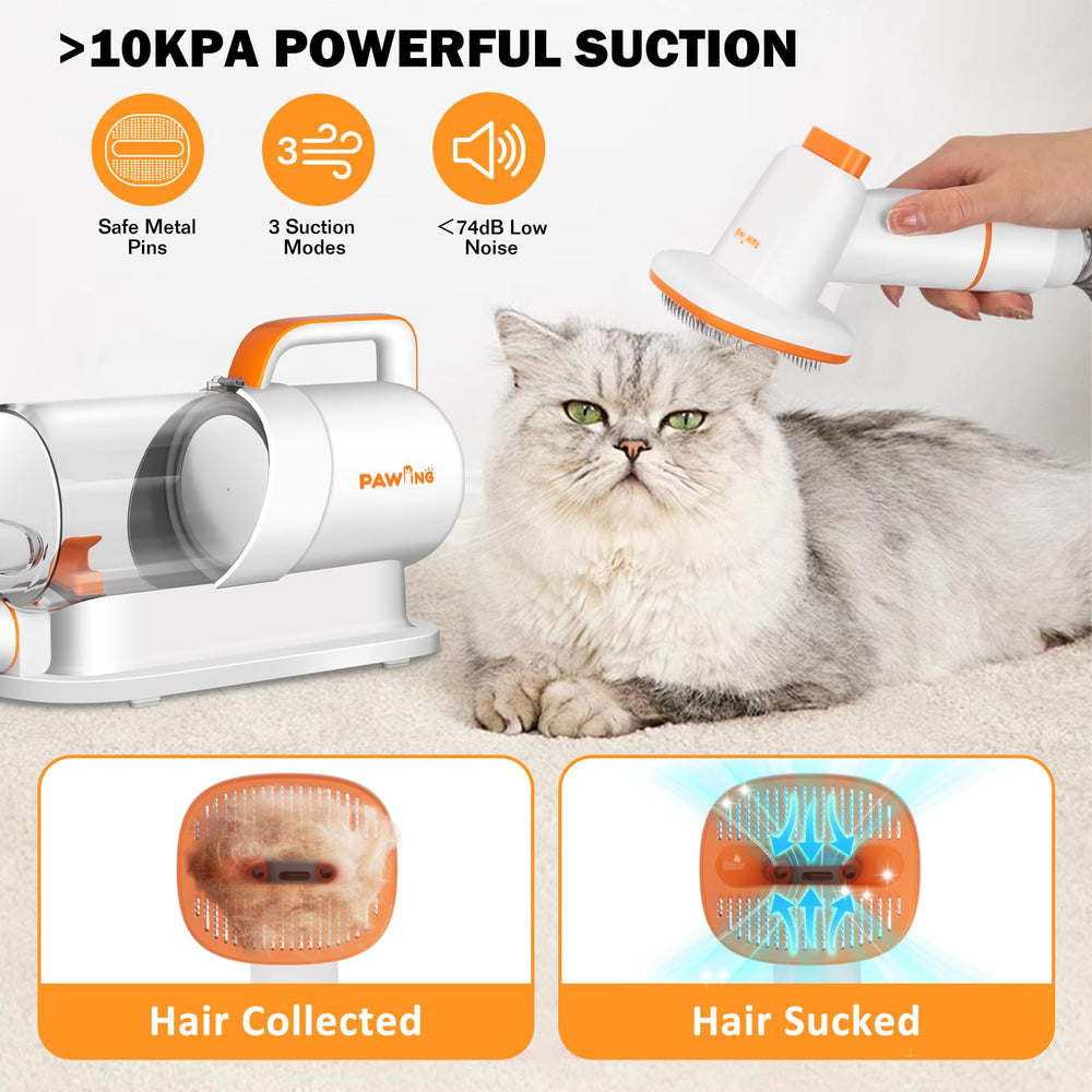 PAWING clipper attachment with four comb options for versatile trimming