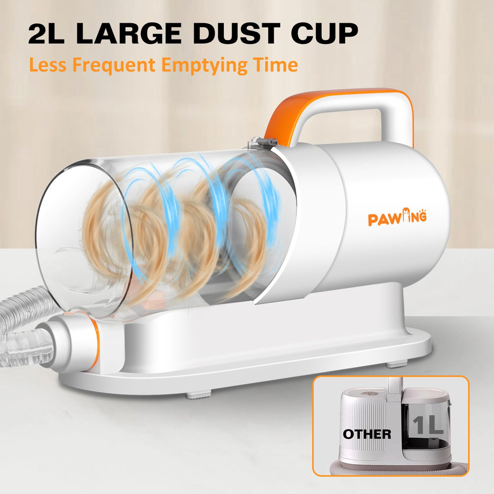 PAWING nozzle head cleans floors and furniture quickly between sessions