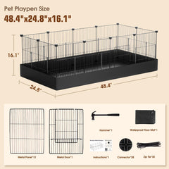 PAWING playpen assembly connectors show quick, customizable setup.