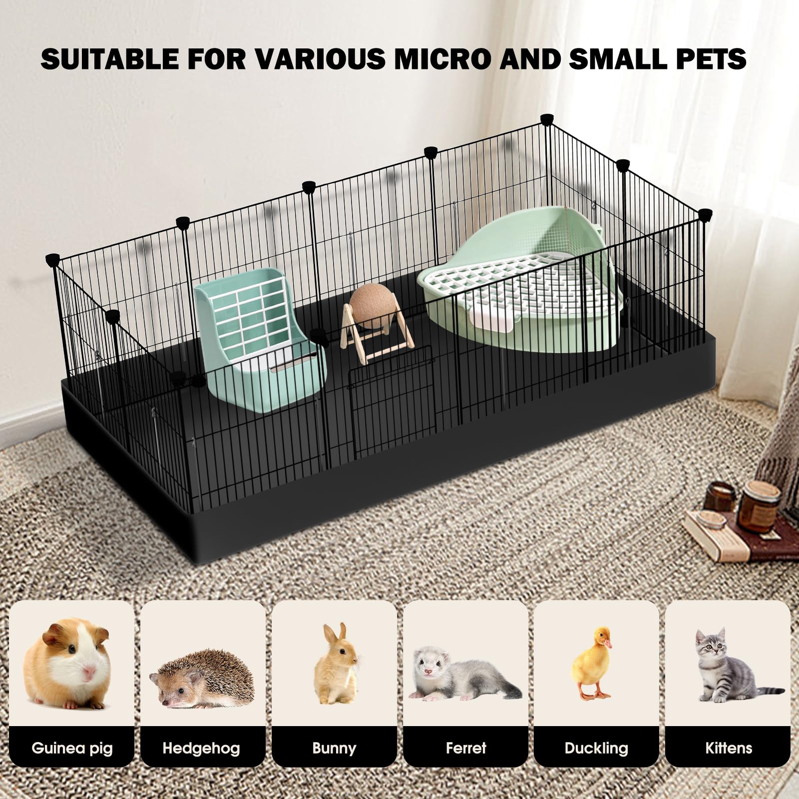 PAWING portable pet cage on-the-go setup for travel.