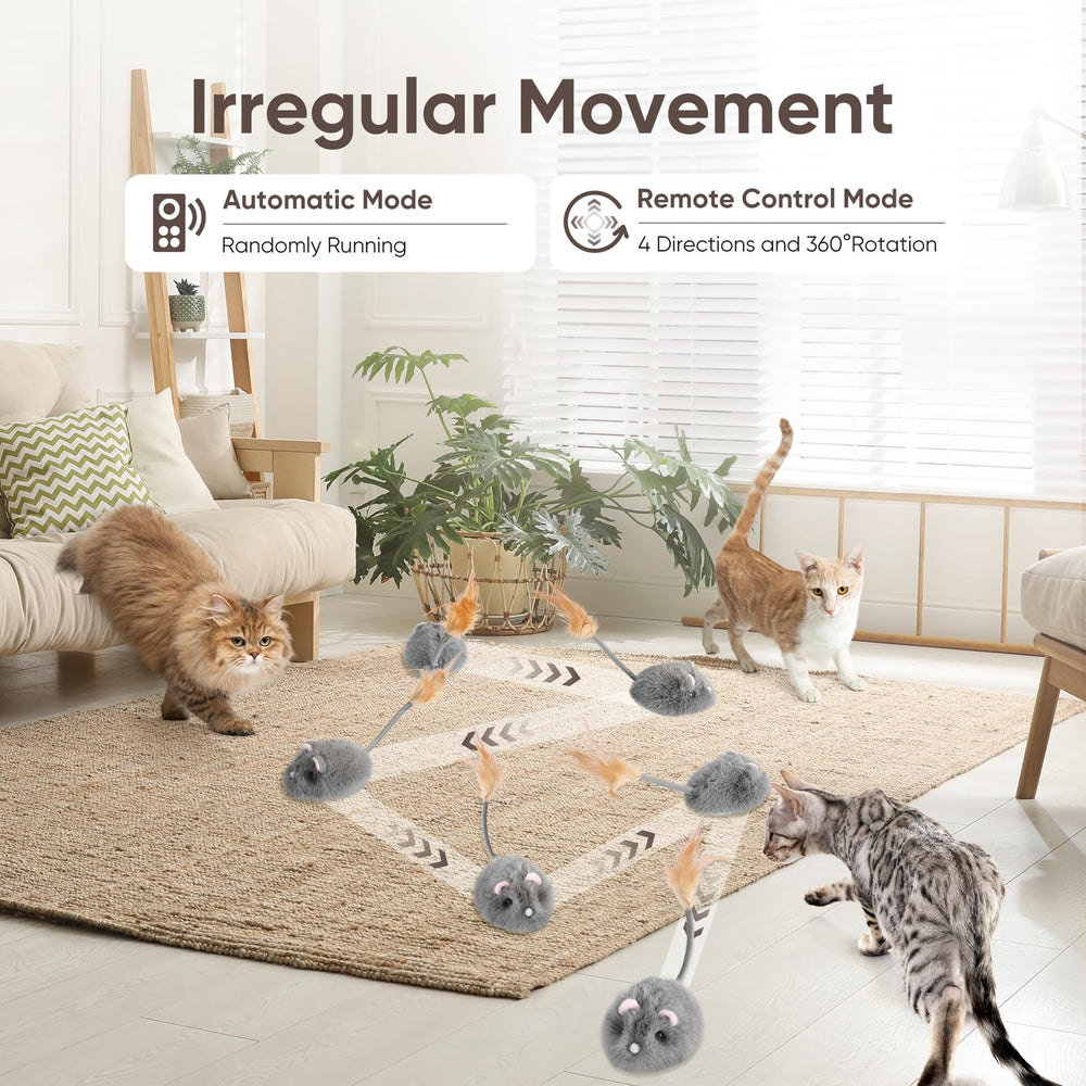 Pawingcat obstacle-avoidance helps the toy navigate around furniture during play