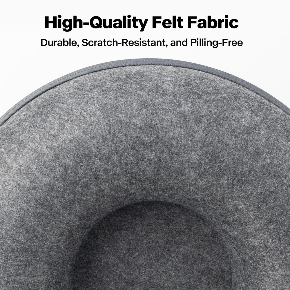 PAWISE cat cave made of durable scratch-resistant felt for long-lasting use and easy cleaning.