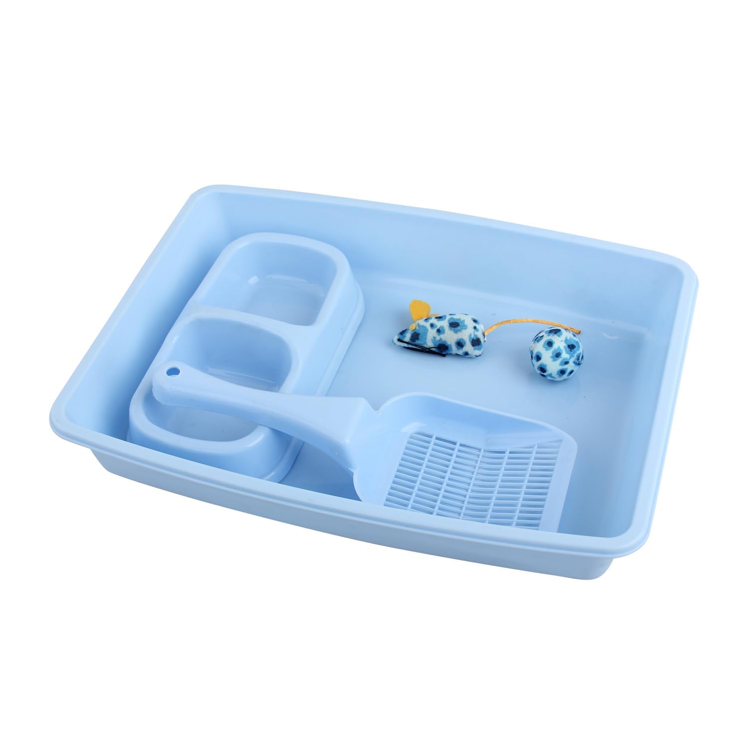 PAWISE litter scoop included for quick, mess-free cleaning.