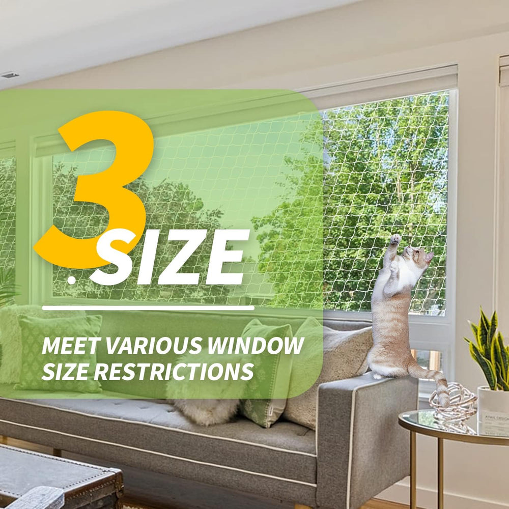 PAWISE Cat Safety Net UV-resistant and anti-wear design.