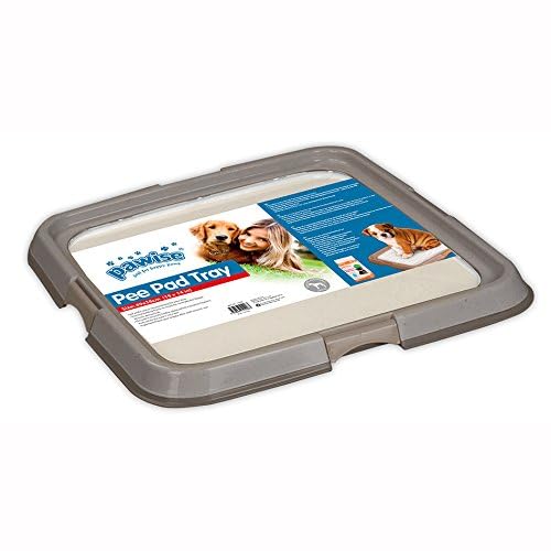 PAWISE dog training pee pad holder tray 24x24 keeps pads secure for mess-free floors.