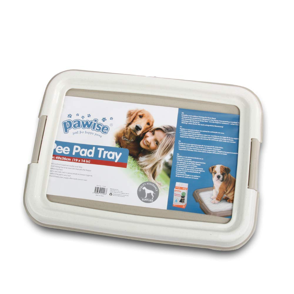 PAWISE large 24x24 tray accommodates standard pads for daily use.
