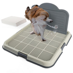 PAWISE male dog pee pad holder front view for stable indoor potty station