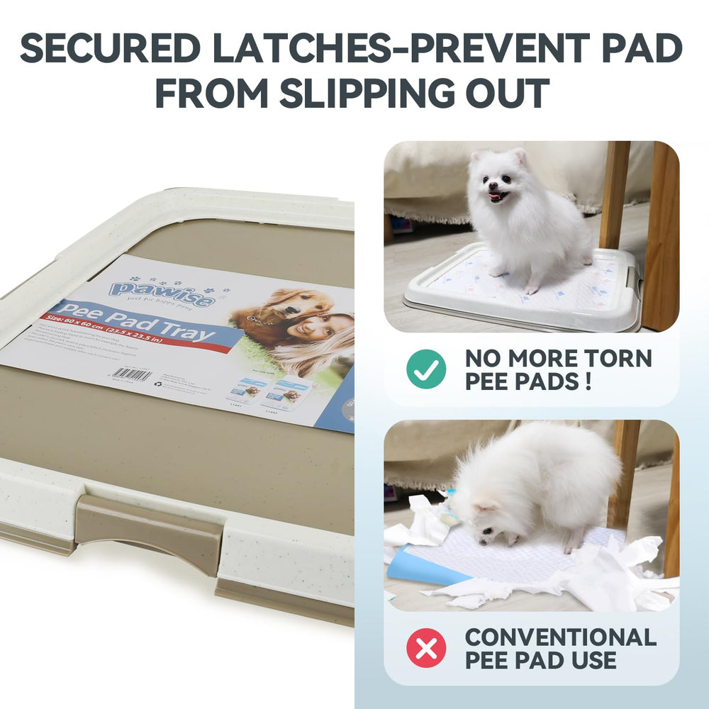 PAWISE snap-in frame secures pads, reducing movement during daily use.