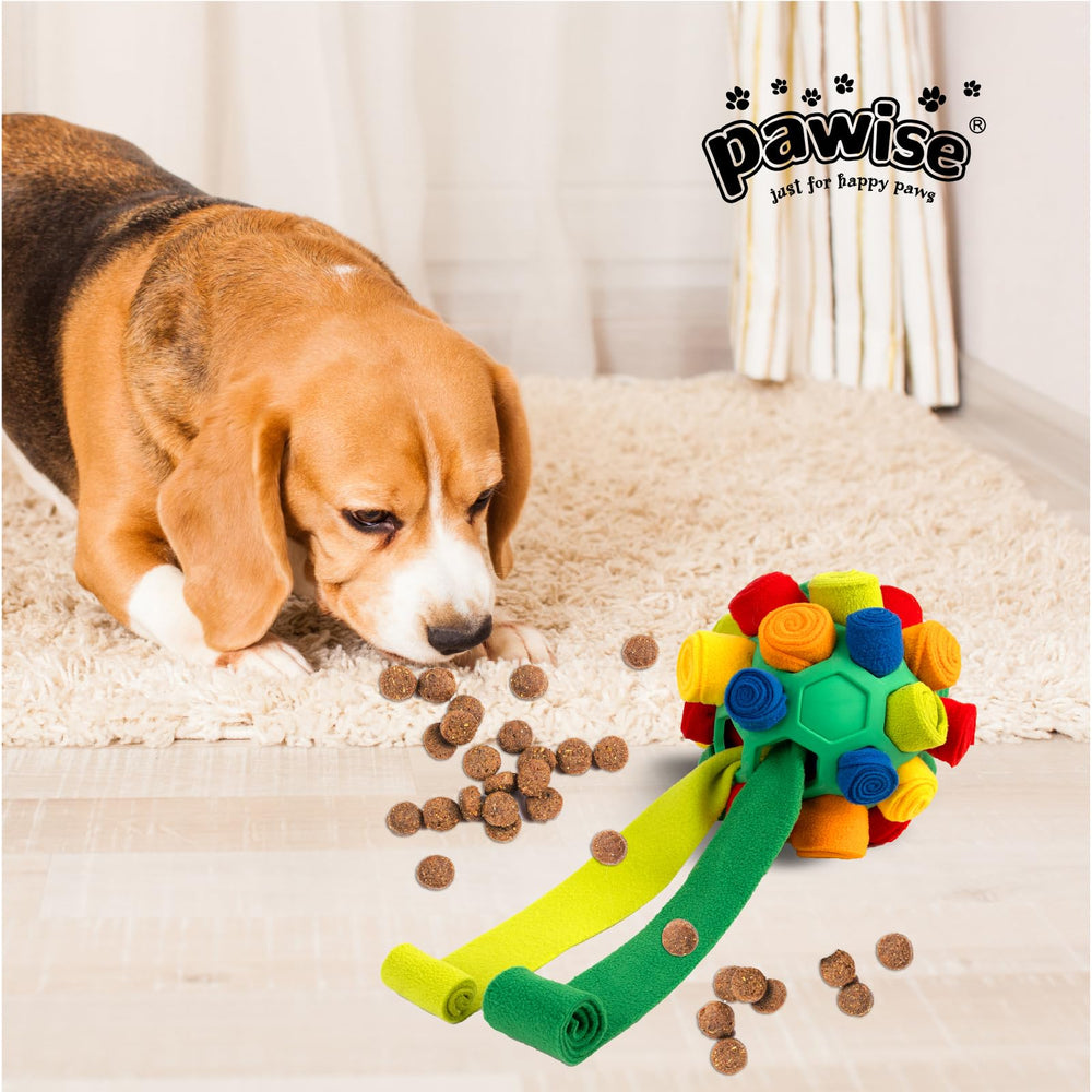 PAWISE Snuffle Ball puppy bonding and training through interactive sniffing games
