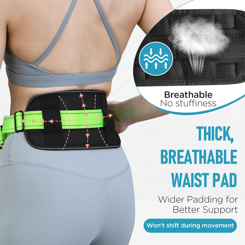 PawistaPal 1.5-inch wide waist belt provides slip-free comfort and even pressure.