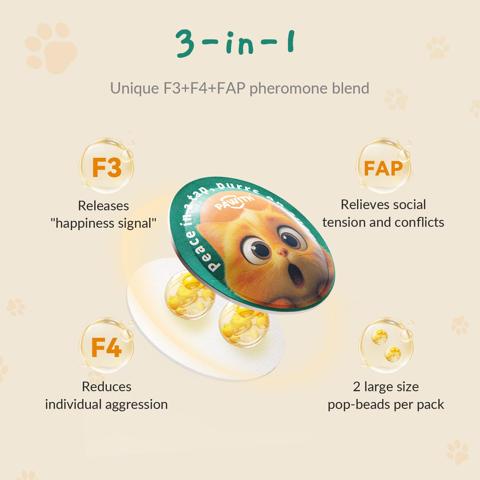 Pawith activate POP patch demonstrates instant calming