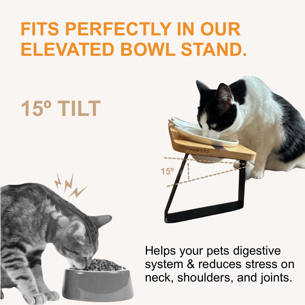 Pawkizz replacement ceramic bowls stylish design that blends with home decor.
