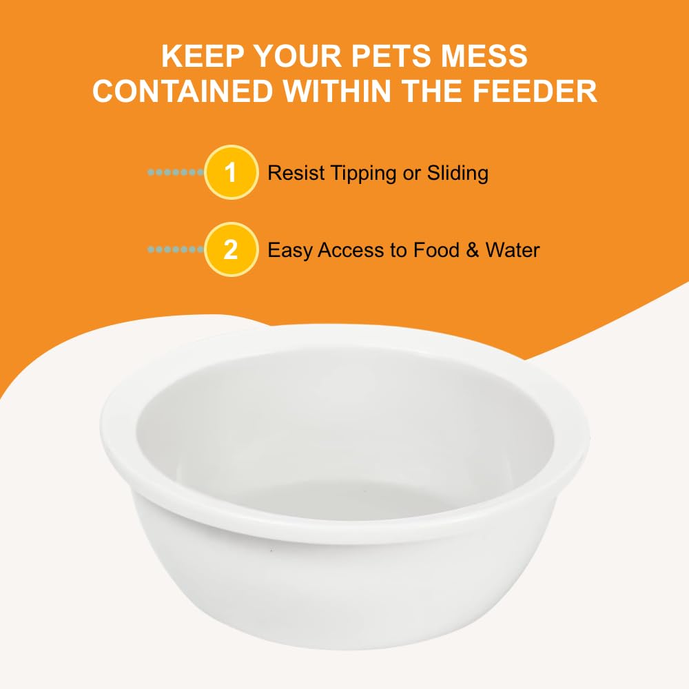 Pawkizz replacement ceramic bowls for cats and dogs, daily feeding use.