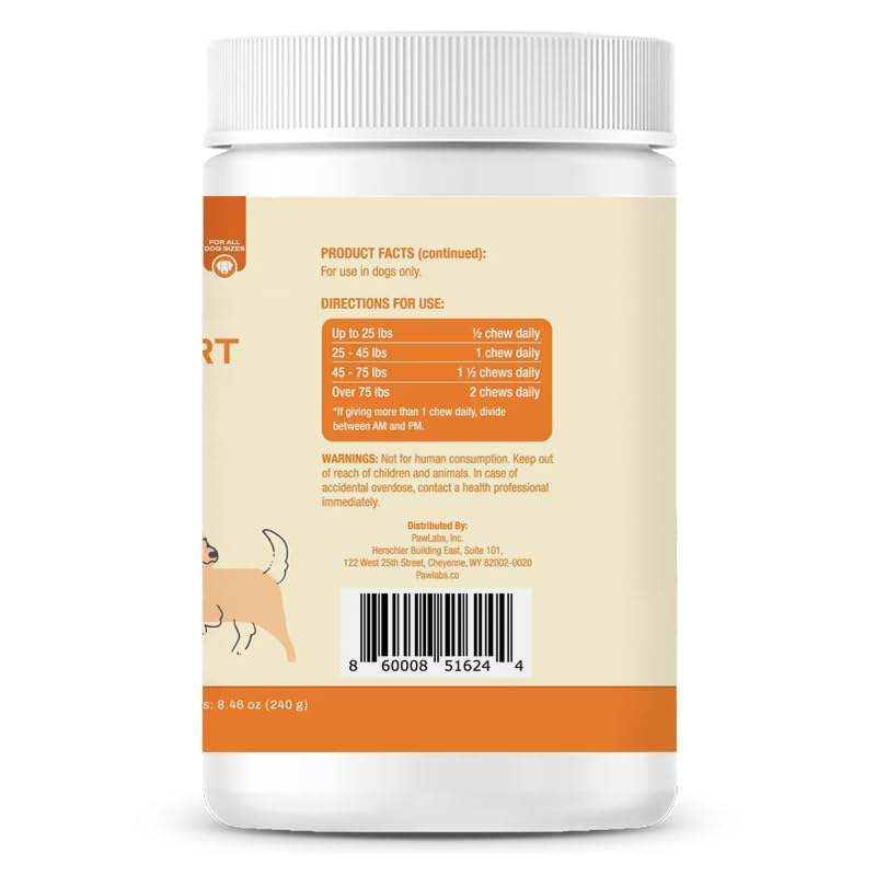 Packaging badge on Pawlabs G-Max indicating premium quality and manufacturing standards.