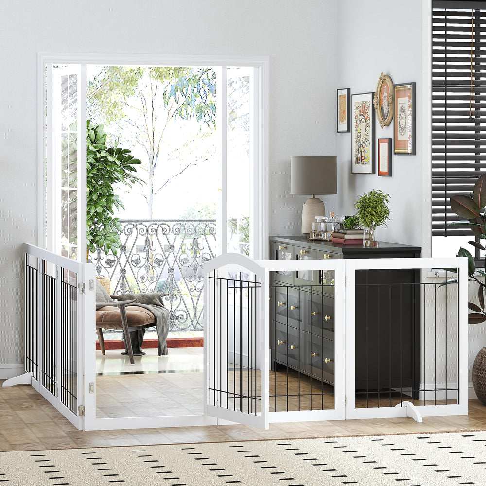 PAWLAND easy-store collapsed gate for simple storage after use.