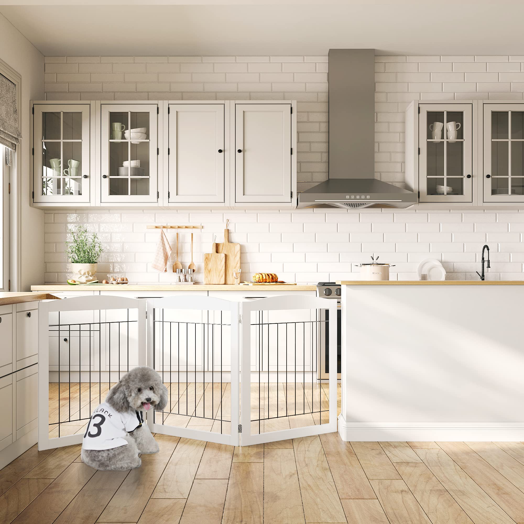 PAWLAND gate folds compactly for storage when not in use.