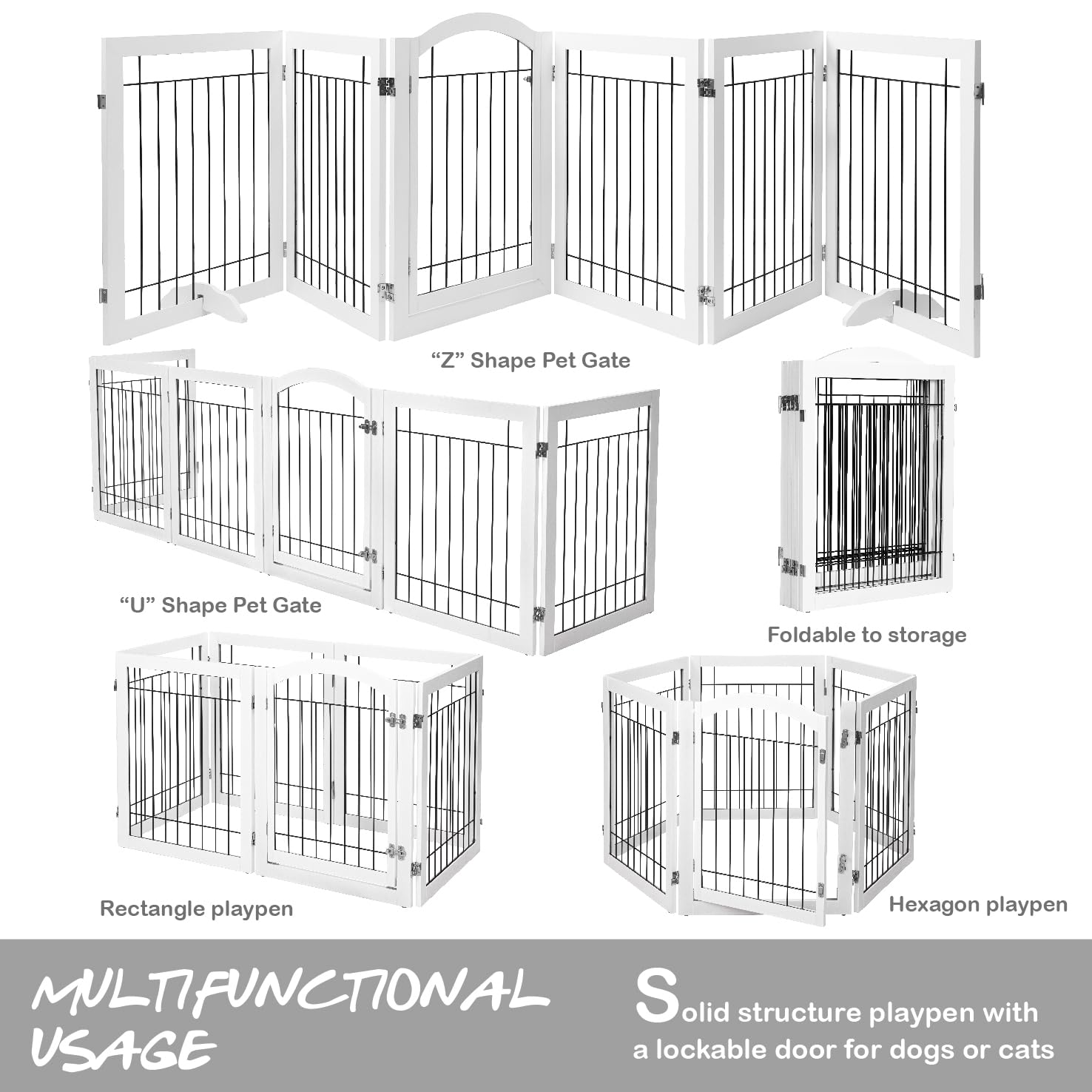 PAWLAND support feet provide extra balance on uneven floors.