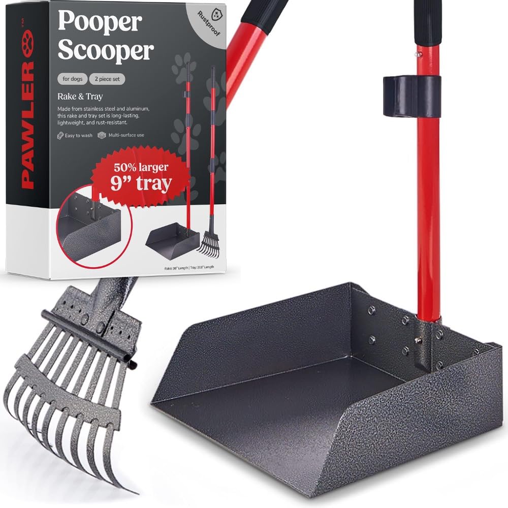 Pawler Pooper Scooper long-handle for upright cleanup and comfort