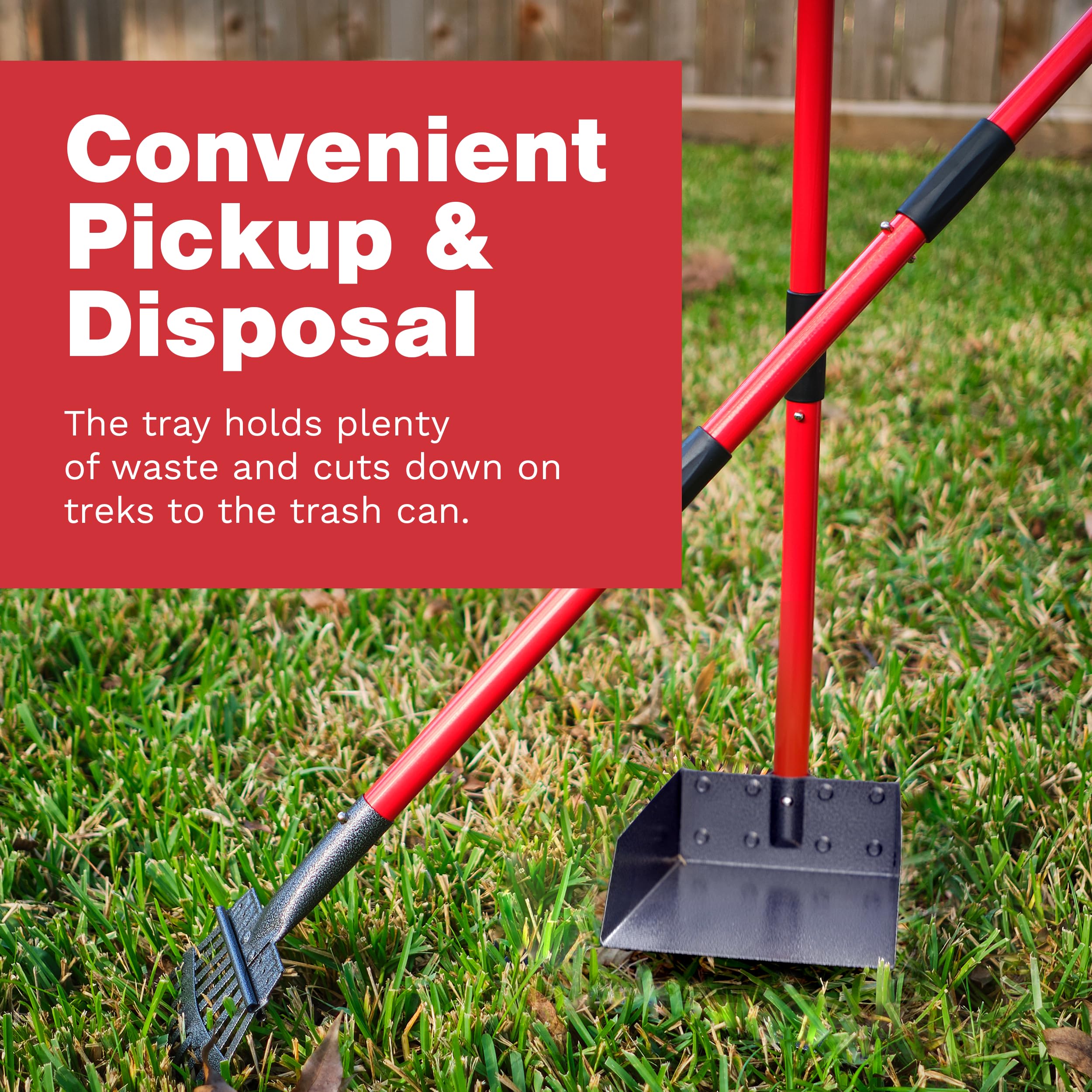 Pawler Pooper Scooper rust-proof aluminum design for durable outdoor use.