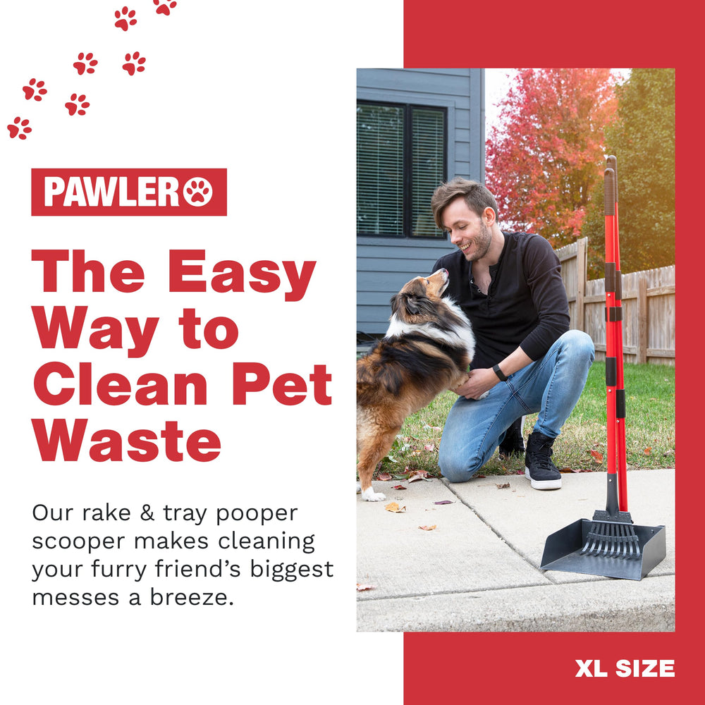 Pawler Pooper Scooper tray-9x9 ready for large waste loads