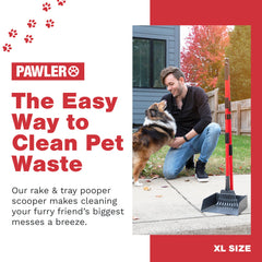 Pawler Pooper Scooper tray-9x9 ready for large waste loads