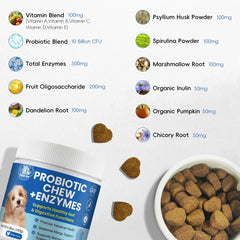 Pawlooza dog allergy chews daily doses demonstrate convenient gut health support.