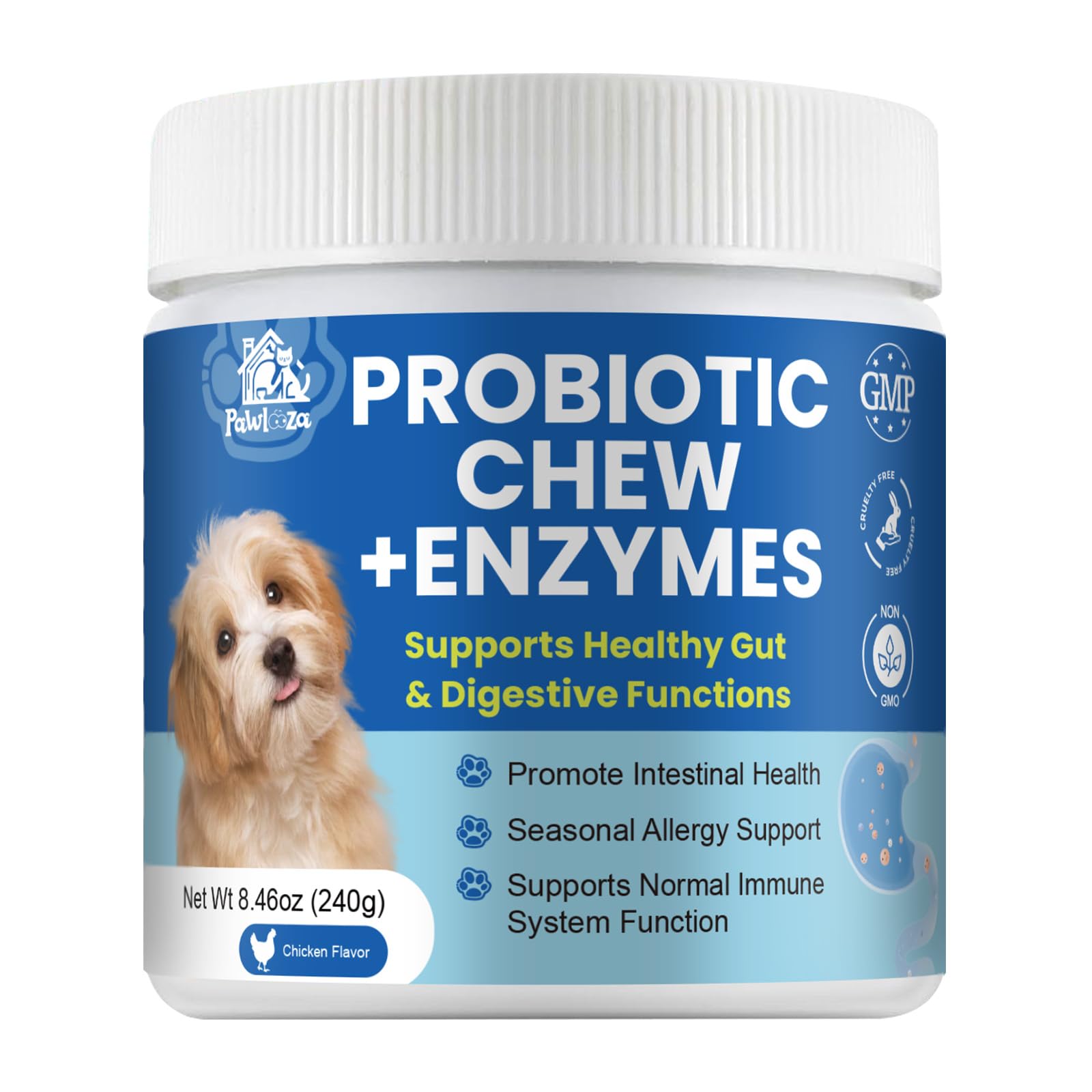 Pawlooza formula features dandelion root for gentle detox and digestion.