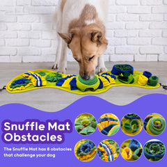 PAWLUDE snuffle mat dog puzzle in action boosts engagement.