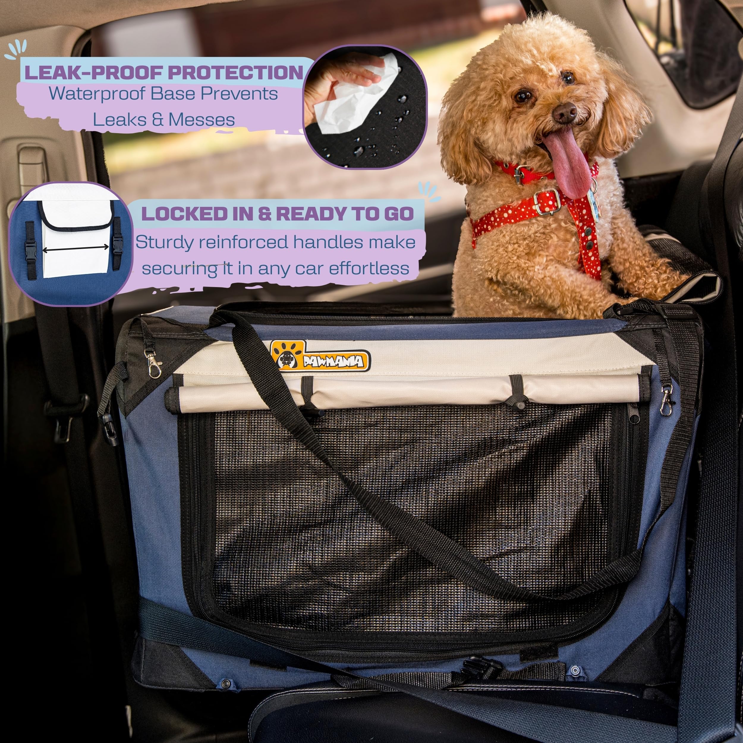 PAWMANIA scratch-resistant nylon construction offers durable, long-lasting use.